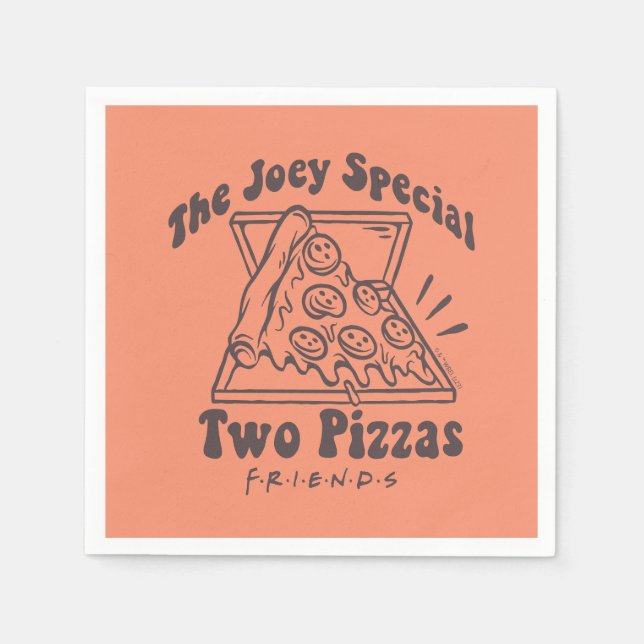 FRIENDS™ | Joey Pizza Quote Serviette (Vorderseite)