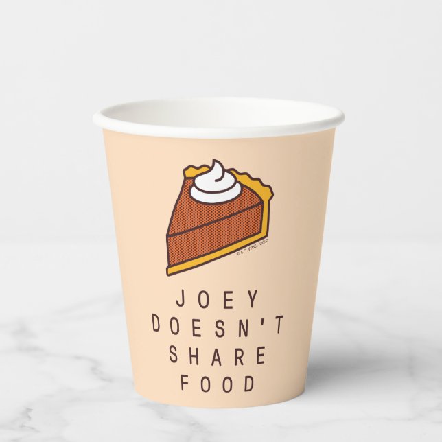 FRIENDS™ | Joey teilt Essen nicht Pappbecher (Vorderseite)