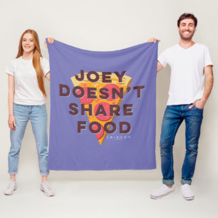 FRIENDS™   Joey teilt Essen nicht - Pizza Fleecedecke