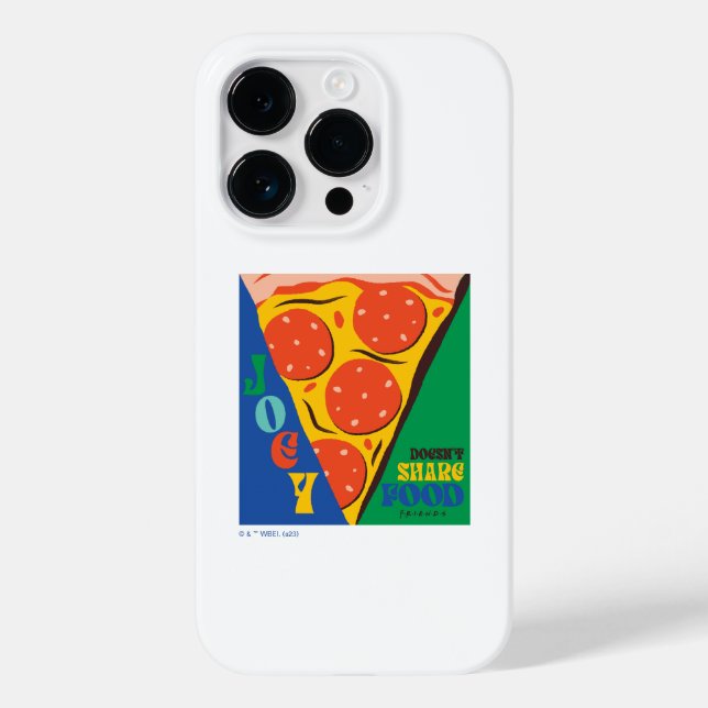 FRIENDS™ | Joey teilt Essen nicht - Pizza Graphic Case-Mate iPhone Hülle (Rückseite)