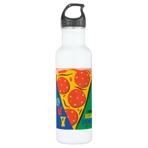FRIENDS™   Joey teilt Essen nicht - Pizza Graphic Edelstahlflasche