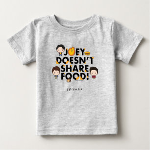 FRIENDS™ Joey teilt Food Chibi nicht Baby T-shirt