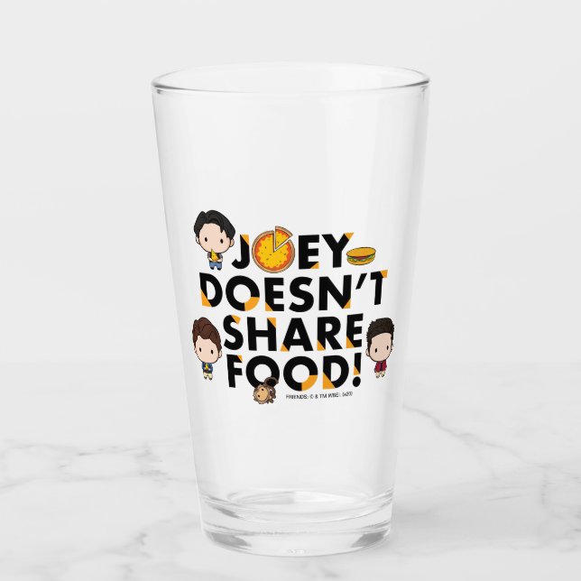 FRIENDS™ | Joey teilt Food Chibi nicht Glas (Vorderseite)