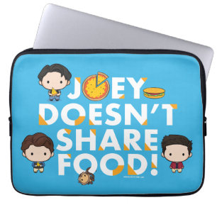 FRIENDS™   Joey teilt Food Chibi nicht Laptopschutzhülle