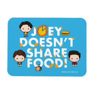 FRIENDS™ Joey teilt Food Chibi nicht Magnet