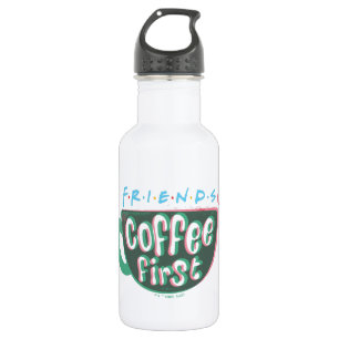 FRIENDS™ Kaffee zuerst Edelstahlflasche