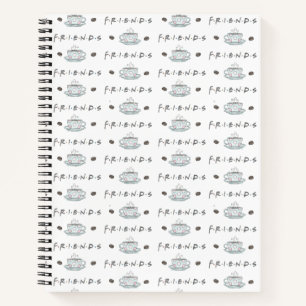 FRIENDS™ Kaffeetasse Watercolor-Muster Notizbuch