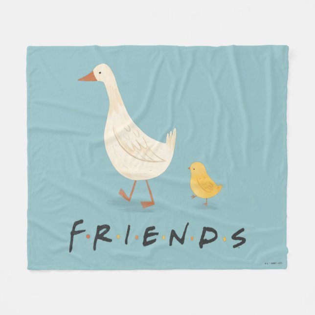 FRIENDS™ | Küken und Enten Fleecedecke (Vorderseite (Horizontal))