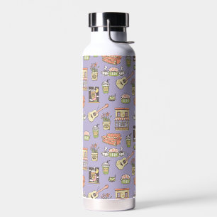 FRIENDS™   Lila Icon Muster Trinkflasche