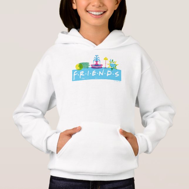 FRIENDS™ | Logo mit Symbolen Hoodie (Vorderseite)