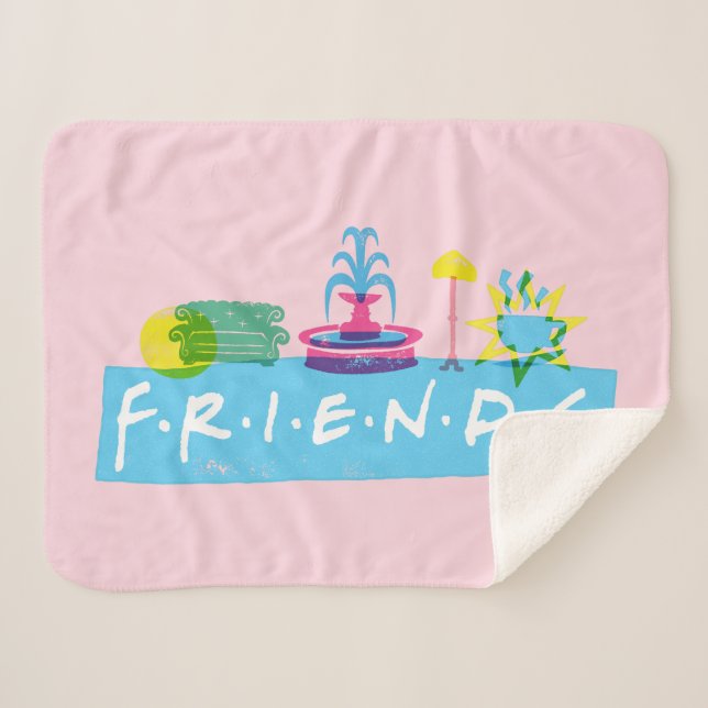 FRIENDS™ | Logo mit Symbolen Sherpadecke (Vorderseite (Horizontal))