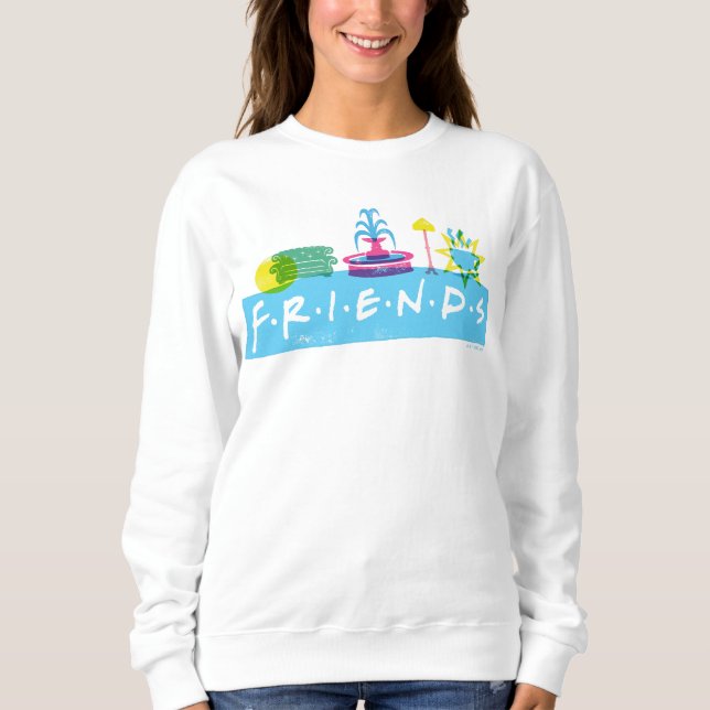 FRIENDS™ | Logo mit Symbolen Sweatshirt (Vorderseite)