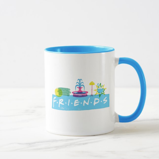 FRIENDS™ | Logo mit Symbolen Tasse (Rechts)