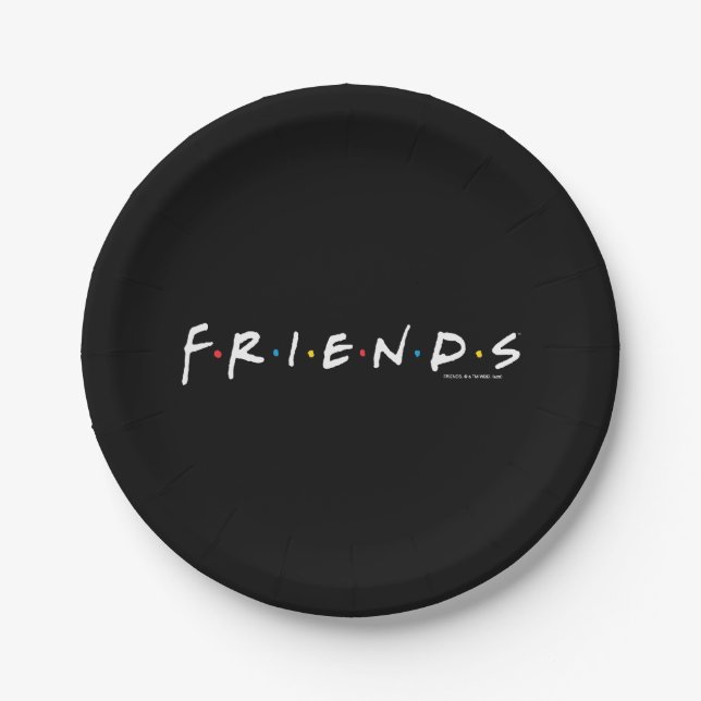 FRIENDS™-Logo Pappteller (Vorderseite)