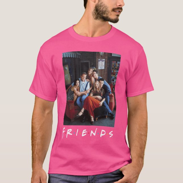 Friends Main Characters Retro Group Poster retro T-Shirt (Vorderseite)
