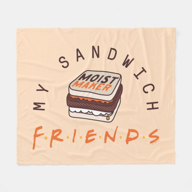 FRIENDS™ | Mein Sandwich Fleecedecke (Vorderseite (Horizontal))