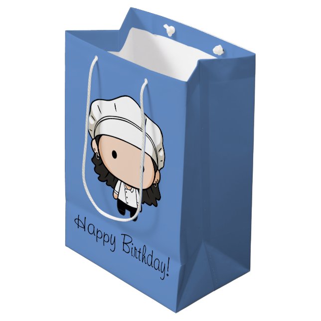 FRIENDS™ | Monica Chibi Mittlere Geschenktüte (Vorderseite Schrägansicht)