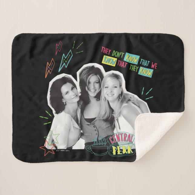 FRIENDS™ | Monica, Rachel und Phoebe Sherpadecke (Vorderseite (Horizontal))
