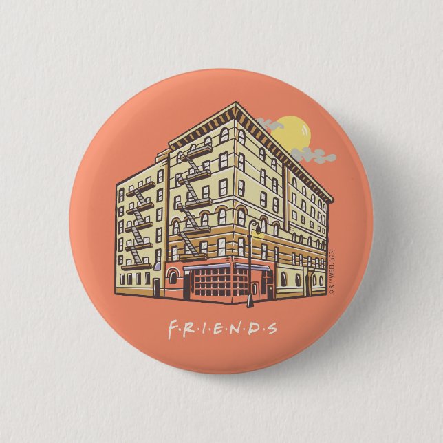 FRIENDS™ | Monica's Apartment Gebäude Button (Vorderseite)