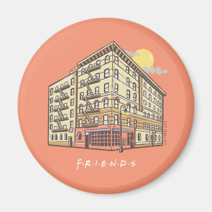 FRIENDS™   Monica's Apartment Gebäude Magnet