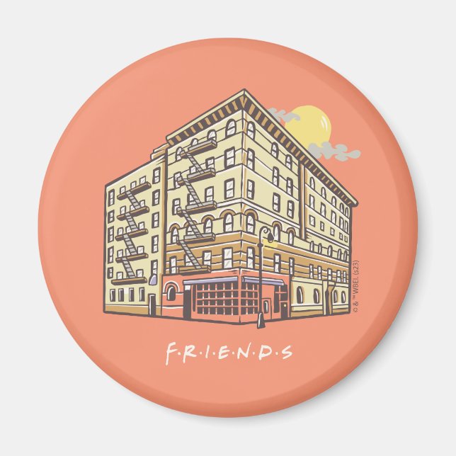 FRIENDS™ | Monica's Apartment Gebäude Magnet (Vorne)