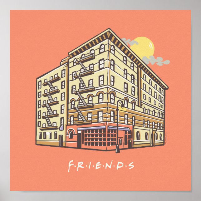 FRIENDS™ | Monica's Apartment Gebäude Poster
