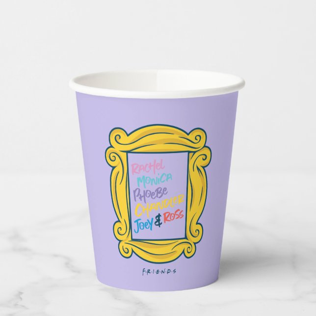 FRIENDS™-Namen in Peephole Pappbecher (Links)