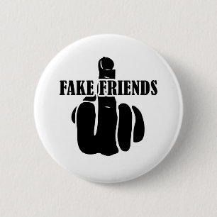 Friends of Middle Finger Fake Button