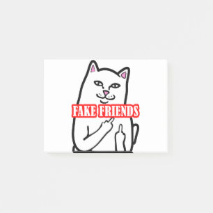 Friends of Middle Finger Fake Post-it Klebezettel