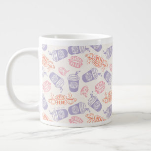 FRIENDS™   Pastell Central Perk Muster Jumbo-Tasse