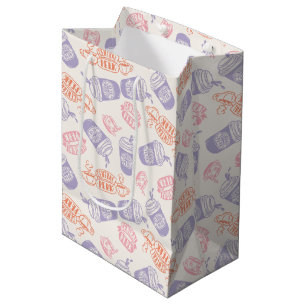 FRIENDS™   Pastell Central Perk Muster Mittlere Geschenktüte