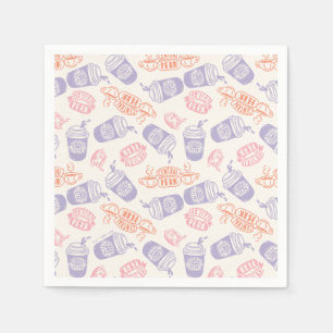 FRIENDS™ Pastell Central Perk Muster Serviette