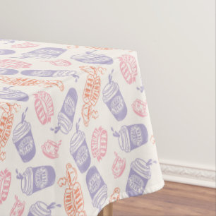 FRIENDS™ Pastell Central Perk Muster Tischdecke