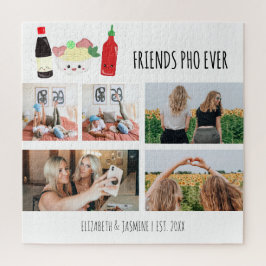 Friends Pho Ever Kawaii Photo Collage Custom Puzzle