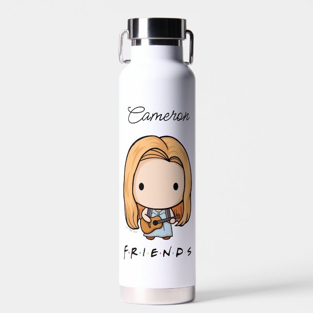 FRIENDS™ | Phoebe Chibi | Name hinzufügen Trinkflasche (Vorne)