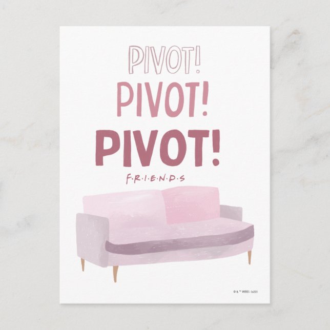 FRIENDS™ | Pivot Pivot Pivot Pivot Postkarte (Vorderseite)