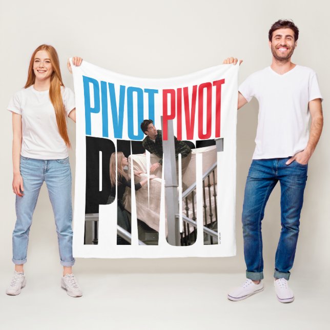 FRIENDS™ | PIVOT PIVOT PIVOT Zitat Fleecedecke (Beispiel)