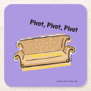 FRIENDS™ Pivot Rechteckiger Pappuntersetzer