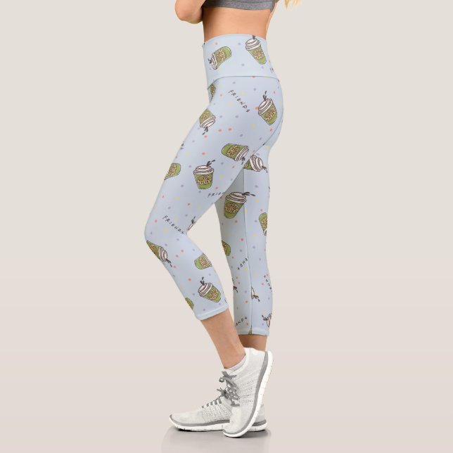 FRIENDS™ | Polka Dot Central Perk Muster Capri Leggings (Links)