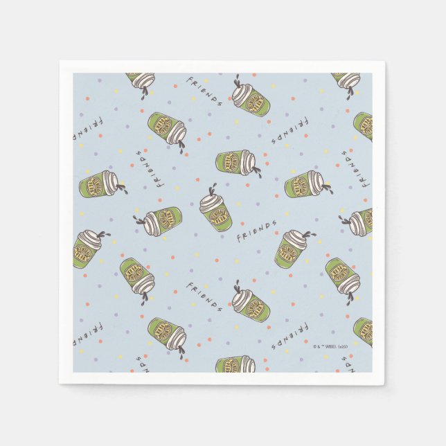 FRIENDS™ | Polka Dot Central Perk Muster Serviette (Vorderseite)