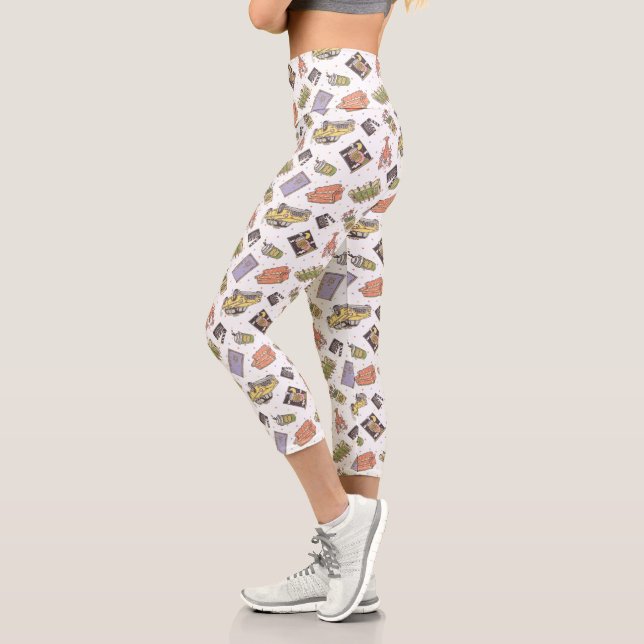 FRIENDS™ | Polka Dot Icon Muster Capri Leggings (Links)
