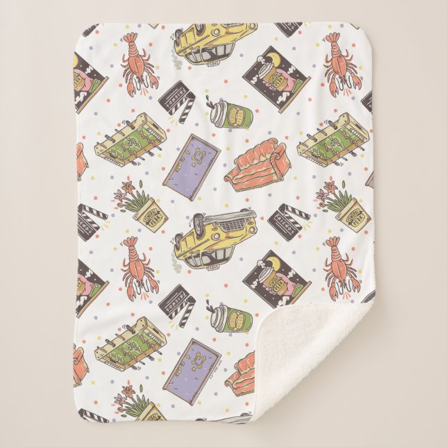 FRIENDS™ | Polka Dot Icon Muster Sherpadecke (Vorderseite)