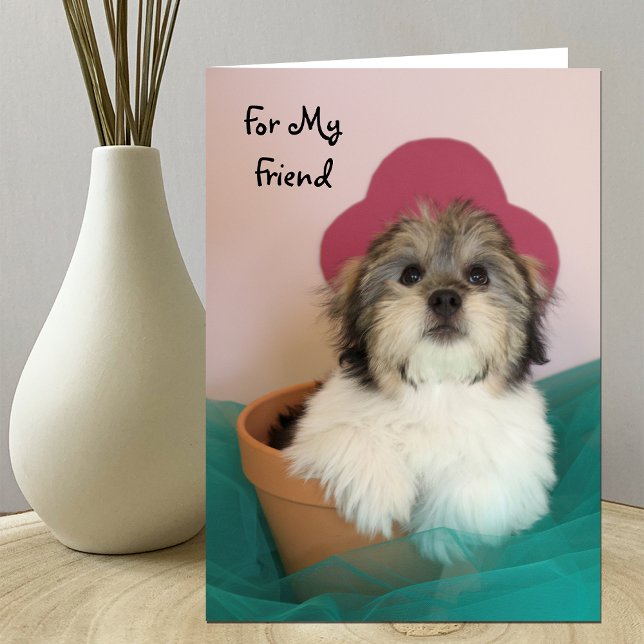 Friends Puppy Birthday Card Karte (Von Creator hochgeladen)