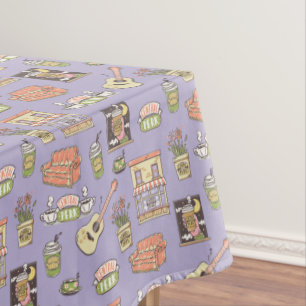 FRIENDS™   Purple Icon Pattern Tischdecke