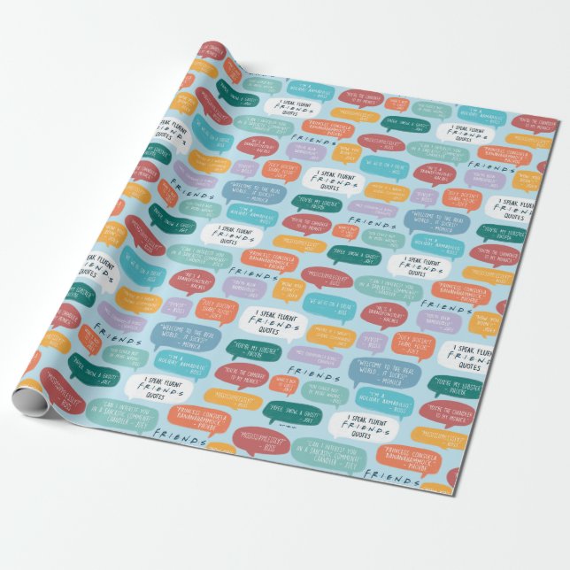 FRIENDS™ Quote Pattern Geschenkpapier (Ungerollt)