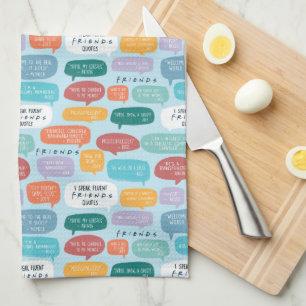 FRIENDS™ Quote Pattern Geschirrtuch
