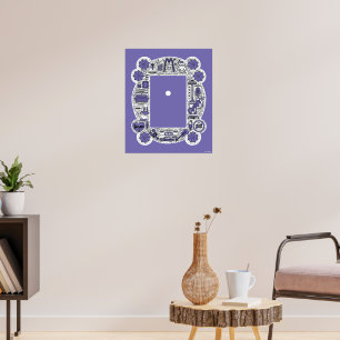 FRIENDS™-Rahmen-Doodle-Kunst Poster
