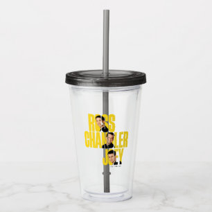FRIENDS™   Ross, Chandler und Joey Acryltrinkbecher