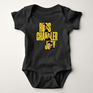FRIENDS™ Ross, Chandler und Joey Baby Strampler