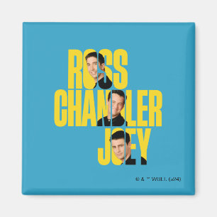 FRIENDS™   Ross, Chandler und Joey Magnet